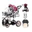 Teknum 3 In 1 Stroller Black With Sunveno Diaper Bag And Hooks 0–3 Years Up To 18Kg, Color: Burgundy, 4 image