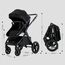 Teknum 3In1 Compacto Baby Stroller With Bassinet Air Cabin Friendly 0-36 Months, Color: Black, 16 image