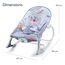 Teknum 3-In-1 Rocker Baby Seat & Recliner With Soothing Music Party Grey Up To 18Kg, 5 image