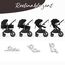 Teknum 3In1 Compacto Baby Stroller With Bassinet Air Cabin Friendly 0-36 Months, Color: Black, 6 image