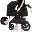 Teknum 3In1 Compacto Baby Stroller With Bassinet Air Cabin Friendly 0-36 Months, Color: Black, 8 image