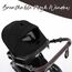 Teknum 3In1 Compacto Baby Stroller With Bassinet Air Cabin Friendly 0-36 Months, Color: Black, 7 image