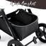 Teknum 3In1 Compacto Baby Stroller With Bassinet Air Cabin Friendly 0-36 Months, Color: Black, 14 image
