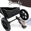 Teknum 3In1 Compacto Baby Stroller With Bassinet Air Cabin Friendly 0-36 Months, Color: Black, 15 image