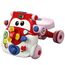 Teknum 3In1 Baby Walker Learning Table Game Panel With Musical Keyboard 6+ Months, Color: red