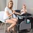 Teknum 4In1 Baby Bedside Co-Sleeper Bassinet Playpen With Rocker 0-3 Years 30Kg, Color: Black, 4 image