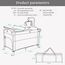 Teknum 4In1 Baby Bedside Co-Sleeper Bassinet Playpen With Rocker 0-3 Years 30Kg, Color: Black, 7 image