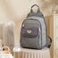 Sunveno Fashion Compact Diaper Backpack, Color: Grey, 8 image