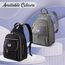 Sunveno Fashion Compact Diaper Backpack, Color: Grey, 9 image