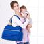 Sunveno Fashion Diaper Tote Bag 21.5L With 11 Pockets And Shoulder Strap, Color: Blue, 3 image