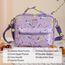 Sunveno 5.5L Lunch Bag With Shoulder Strap, Color: Purple, 4 image