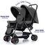 Teknum Double Baby Stroller Twin 6-36 Months 20Kg, Color: Dark Grey, 5 image