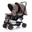 Teknum Double Baby Stroller Twin 6-36 Months 20Kg, Color: Khaki