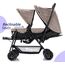 Teknum Double Baby Stroller Twin 6-36 Months 20Kg, Color: Khaki, 4 image