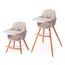 Teknum Premium Dual Height Wooden High Chair 6–36 Months Up To 15Kg, Color: Ivory
