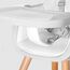 Teknum Premium Dual Height Wooden High Chair 6–36 Months Up To 15Kg, Color: White, 9 image