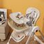 Teknum 5-In-1 Swing With High Chair Lockable Wheels 6–36 Months Up To 20Kg, Color: Ivory, 6 image