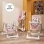 Teknum 5-In-1 Swing With High Chair Lockable Wheels 6–36 Months Up To 20Kg, Color: pink, 2 image