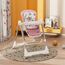 Teknum 5-In-1 Swing With High Chair Lockable Wheels 6–36 Months Up To 20Kg, Color: pink, 4 image