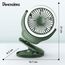 Teknum 2-In-1 Stroller Usb Charging Fan With Light 1200Mah, Color: Green, 7 image
