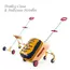 Teknum 3In1 Ride On Suitcase 34L 3+ Years Up To 70Kg, Color: Yellow Wave, 9 image