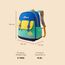Sunveno School Backpack 16 Inch 16.8L, Color: Green, 9 image