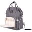 Sunveno Diaper Bag Xl With Stroller Hooks, Color: Grey, 4 image