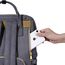 Sunveno Diaper Bag Xl With Stroller Hooks, Color: Grey, 9 image