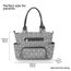 Little Story Diaper Bag Set Of 6 With Hooks, Color: Melange Grey, 19 image