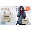 Little Story Diaper Bag Set Of 6 With Hooks, Color: Ivory, 6 image