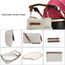 Little Story Diaper Bag Set Of 6 With Hooks, Color: Ivory, 7 image
