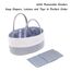 Little Story Diaper Caddy With 50Pcs Changing Mats, Color: Grey, 6 image