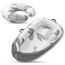 Little Story Fiberfill Newborn Lounger Bed With Feeding Pillow, Color: Grey