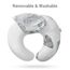 Little Story Fiberfill Newborn Lounger Bed With Feeding Pillow, Color: Grey, 15 image