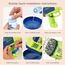Little Story 132 Holes Bubble Machine Gun With Light For Kids Indoor & Outdoor, Color: Green, 5 image