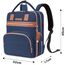 Little Story 2In1 Diaper Bag With Sanitizer Bottle Keychain & Stroller Hooks, Color: Blue, 6 image