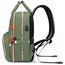 Little Story 2In1 Diaper Bag With Sanitizer Bottle Keychain & Stroller Hooks, Color: Green, 5 image