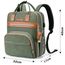 Little Story 2In1 Diaper Bag With Sanitizer Bottle Keychain & Stroller Hooks, Color: Green, 6 image