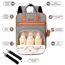 Little Story 2In1 Diaper Bag With Sanitizer Bottle Keychain & Stroller Hooks, Color: Grey, 2 image