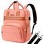 Little Story 2In1 Diaper Bag With Sanitizer Bottle Keychain & Stroller Hooks, Color: pink