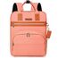 Little Story 2In1 Diaper Bag With Sanitizer Bottle Keychain & Stroller Hooks, Color: pink, 3 image