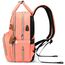 Little Story 2In1 Diaper Bag With Sanitizer Bottle Keychain & Stroller Hooks, Color: pink, 5 image