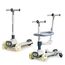 Little Story Kids Scooter With Ride-On & Push Handle, Color: Grey