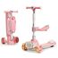 Little Story Kids Scooter With Ride-On & Push Handle, Color: pink, 7 image