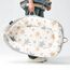 Little Story Soft Breathable Fiberfill Newborn Lounger Bed, Color: Grey & Yellow, 6 image