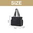 Little Story Matilda Diaper Bag, Color: Black, 4 image
