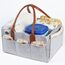 Little Story Diaper Caddy With Pouch Medium, Color: Light Grey, 2 image