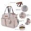 Little Story Quilted Diaper Bag With Pacifier Pouch, 4 image
