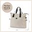 Little Story Mommy Diaper Bag With Changing Mat, Color: Beige, 12 image