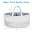 Little Story Cotton Rope Diaper Caddy, Color: White, 5 image